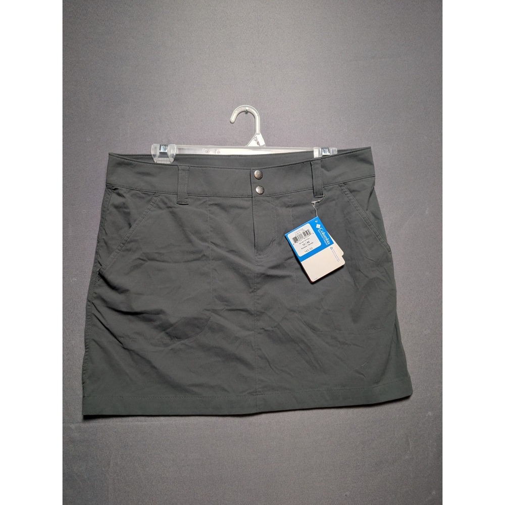 Columbia Omni Shield Saturday Trail Skirt Womens 10 Black AL867602 Hiking Skort